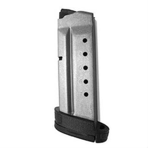 Smith & Wesson Magazine 40 S&W 7Rd Fits Shield Stainless Finger Rest 199340000
